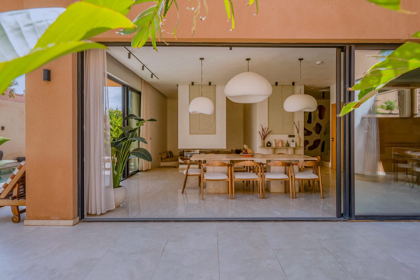 Le jardin planté d’une des deux villas