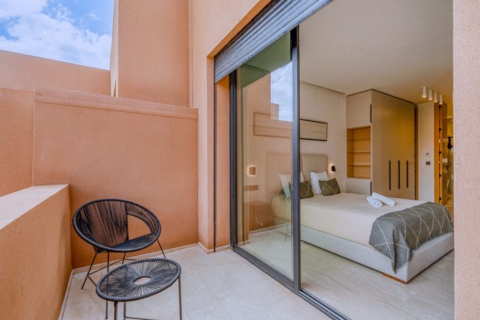 La terrasse privée de la suite Master