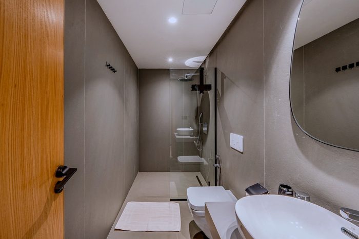 La salle de bain de la suite Oasis