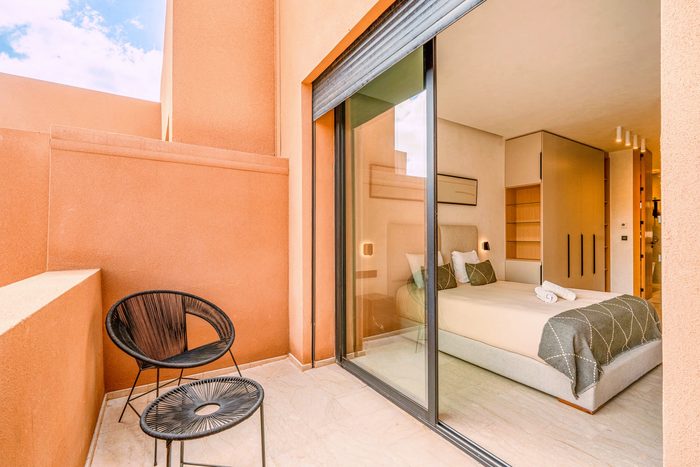The private terrace of the Master suite